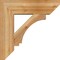 Ekena Millwork Imperial Slat Rough Sawn Bracket w/ Offset Brace, Western Red Cedar, 8"W x 26"D x 26"H BKT0806X26X26IMP06RWR - alternate 4